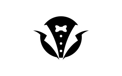 Sukienka smokingowa Logo Vector Symbol V6