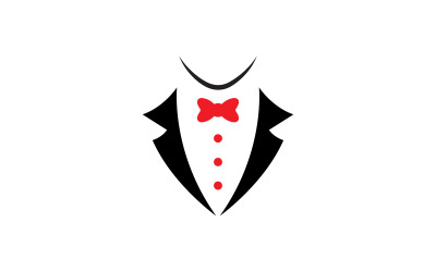 Tuxedo Dress Logo Vector Symbol  V3