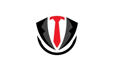 Vestido de esmoquin Logo Vector Símbolo V7