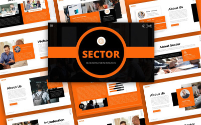 Ágazati üzleti többcélú PowerPoint bemutatósablon
