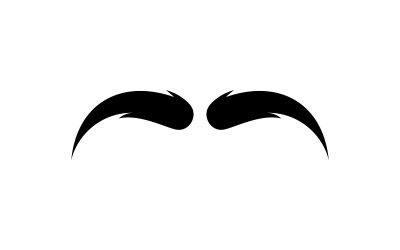 Bigote Logo Vector Símbolo V8