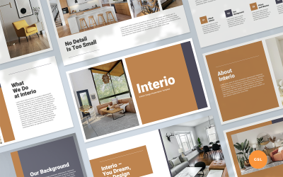 Design interiéru – Šablona prezentace Google Slides