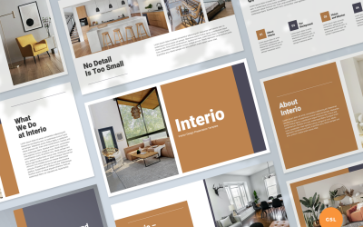 Interior Design - Presentazione modello di diapositive Google