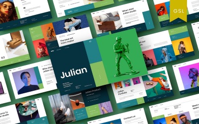 Julian - Modèle de diapositives Google pour les entreprises