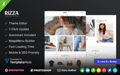 Rizza - Fashion and Shoes Store Prestashop Theme