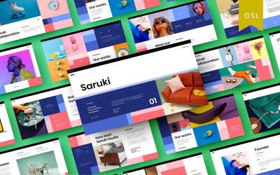 Сарукі – бізнес-шаблон слайдів Google