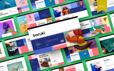 Saruki - Plantilla de diapositiva de Google de negocios