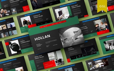 Hollan — biznesowy szablon slajdu Google