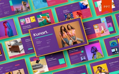 Kunart – Modèle PowerPoint d&amp;#39;entreprise