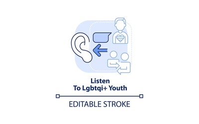 Luister naar LGBTQI Youth Light Blue Concept Icon