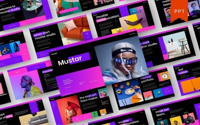 Mustar – бізнес шаблон PowerPoint