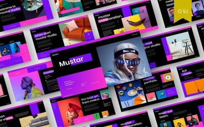 Mustar - Biznesowy szablon slajdu Google