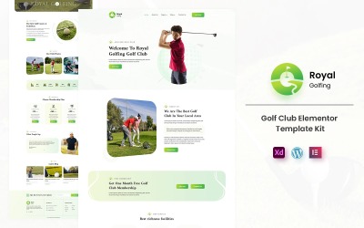 Royal Golfing - Набір шаблонів Elementor, готовий до використання
