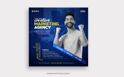We Are Creative Marketing Agency Social Media Template