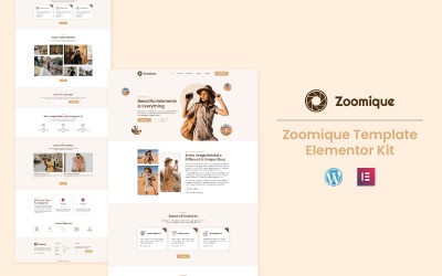 Zoomique - Набір шаблонів Elementor із послугами зйомки та відеозйомки