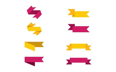 Etiquetas de cintas Logo Vector Símbolo V12