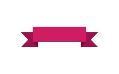 Étiquettes de rubans Logo Vector Symbol V7