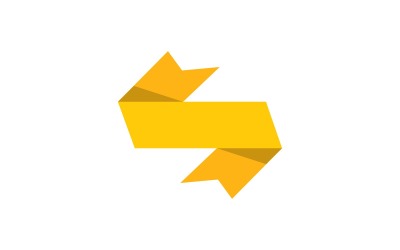 Étiquettes de rubans Logo Vector Symbol V9