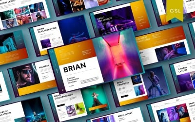 Brian - 商务 Google 幻灯片模板
