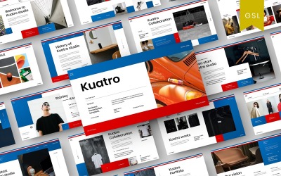 Kuatro - Modèle de diapositives Google pour les entreprises