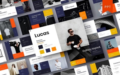 Lucas – PowerPoint-mall för företag