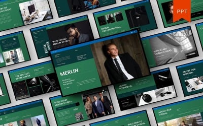 Merlin – Modèle PowerPoint d&amp;#39;entreprise