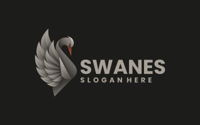 Swan Gradient Logo Designs