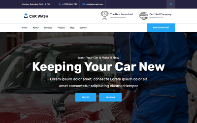 Carwash - HTML-sjabloon voor landen
