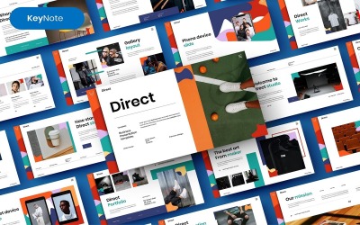 Direto - Modelo de Keynote de Negócios