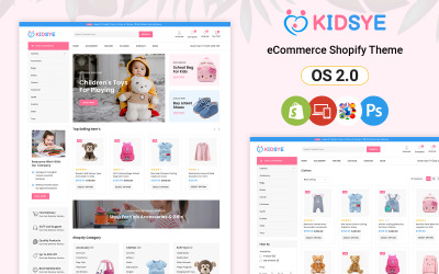 Kidsye - магазин товаров для детей и игрушек Shopify Theme