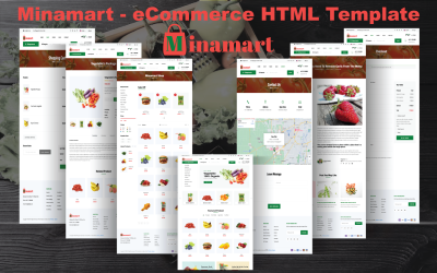 Minamart - HTML-sjabloon voor e-commerce