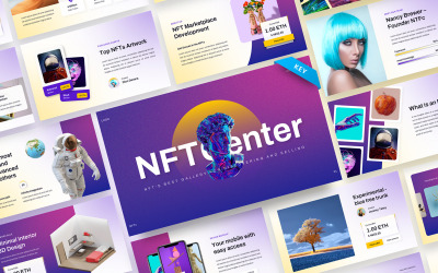 NFTcenter - NFT 创意数字资产主题演讲模板
