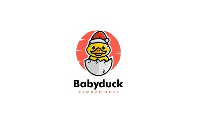 Baby Duck простий талісман логотип