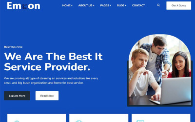 Emcon - IT Solutions Bedrijf WordPress Thema