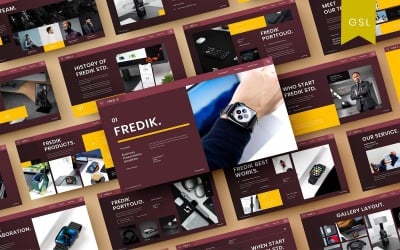 Fredik - Modello di diapositiva Google aziendale