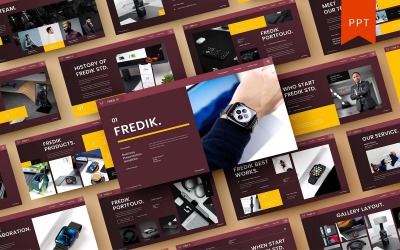 Fredik – Modelo de PowerPoint de Negócios