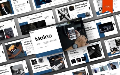 Maine – PowerPoint-mall för företag