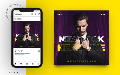 Yeni Varış Moda Satış Sosyal Medya Instagram Post Banner Şablonu