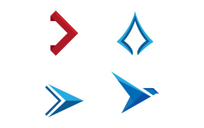 Arrow Sign Logo Vector Template V7