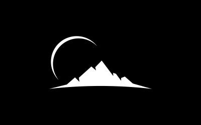Berg Logo Vector Ontwerp V1