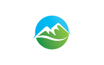 Berg Logo Vector Ontwerp V3
