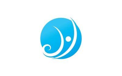 éxito, gente, vector, logotipo, diseño, plantilla, v12