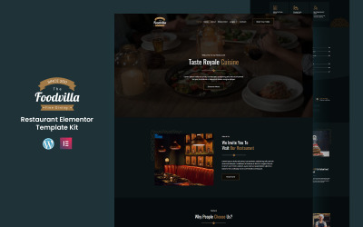 Foodvilla - Elementor Template-Kit für Restaurantdienste