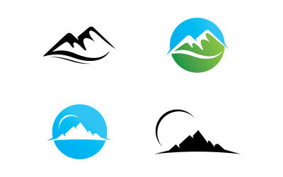 Logo di montagna disegno vettoriale V5