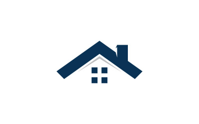 Modello di progettazione di logo vettoriale immobiliare V1