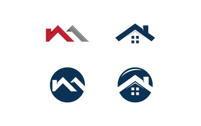 Vastgoed Vector Logo ontwerpsjabloon V12