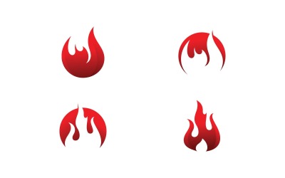 Fire Flame Vector Logo Design Mall V12