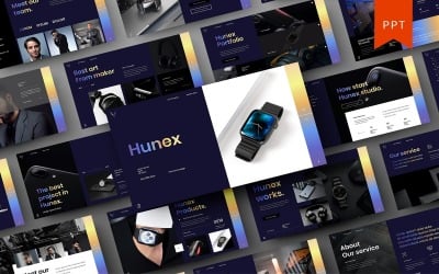 Hunex – бізнес-шаблон PowerPoint