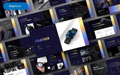 Hunex — шаблон бизнес-презентации