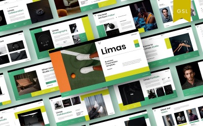 Limas - Biznesowy szablon slajdu Google